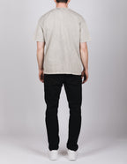 Grey Rip Detail Acid Wash T-Shirt