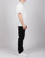 White Knit Pattern T-Shirt