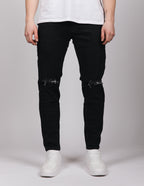Black Knee Ripped Jeans