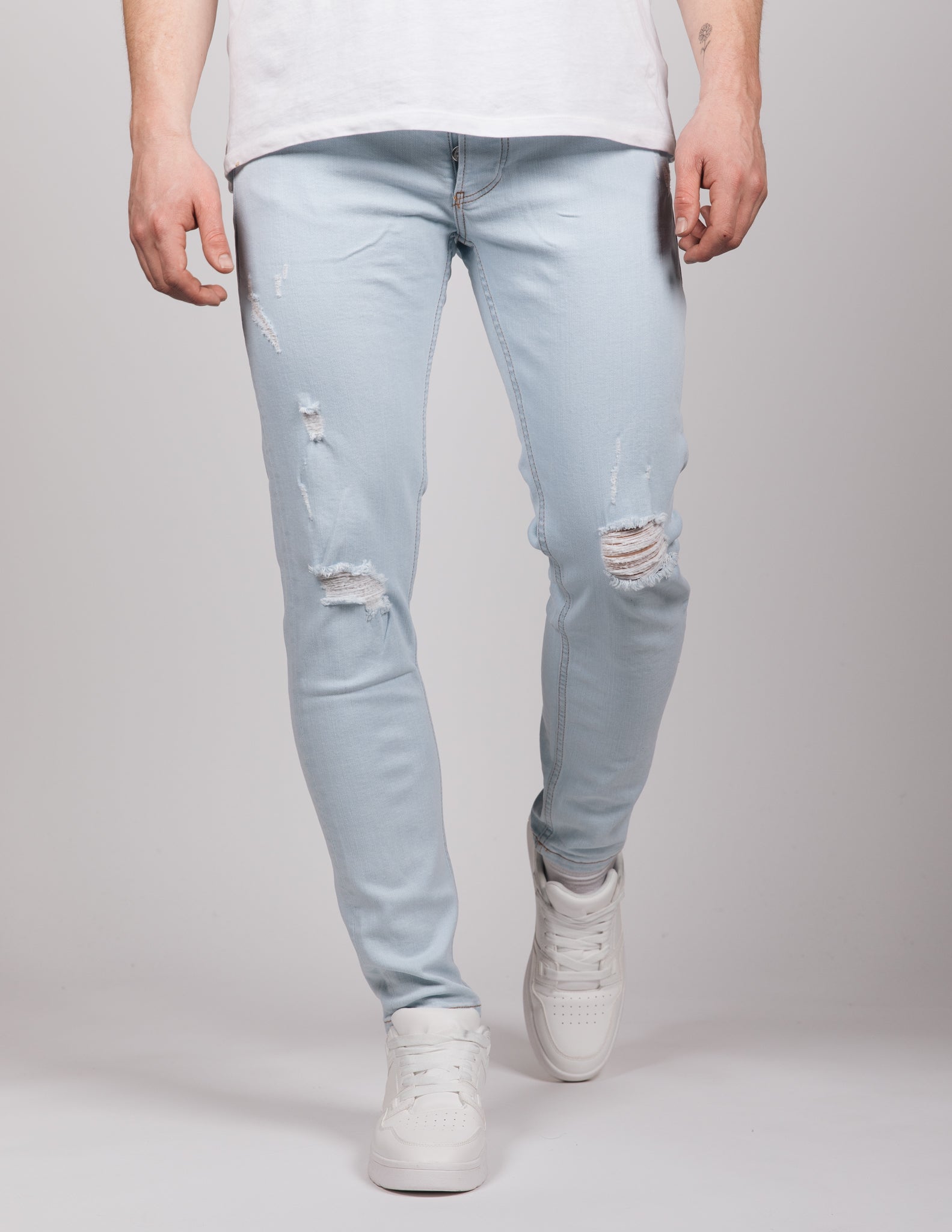 Light Blue 2Y Ripped Jeans