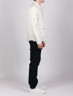 Cream PU Jacket With Tan Pocket