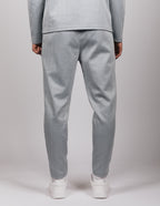 Blue Herringbone Casual Trousers
