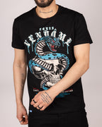 Diamante Venom Skull Serpent T-Shirt