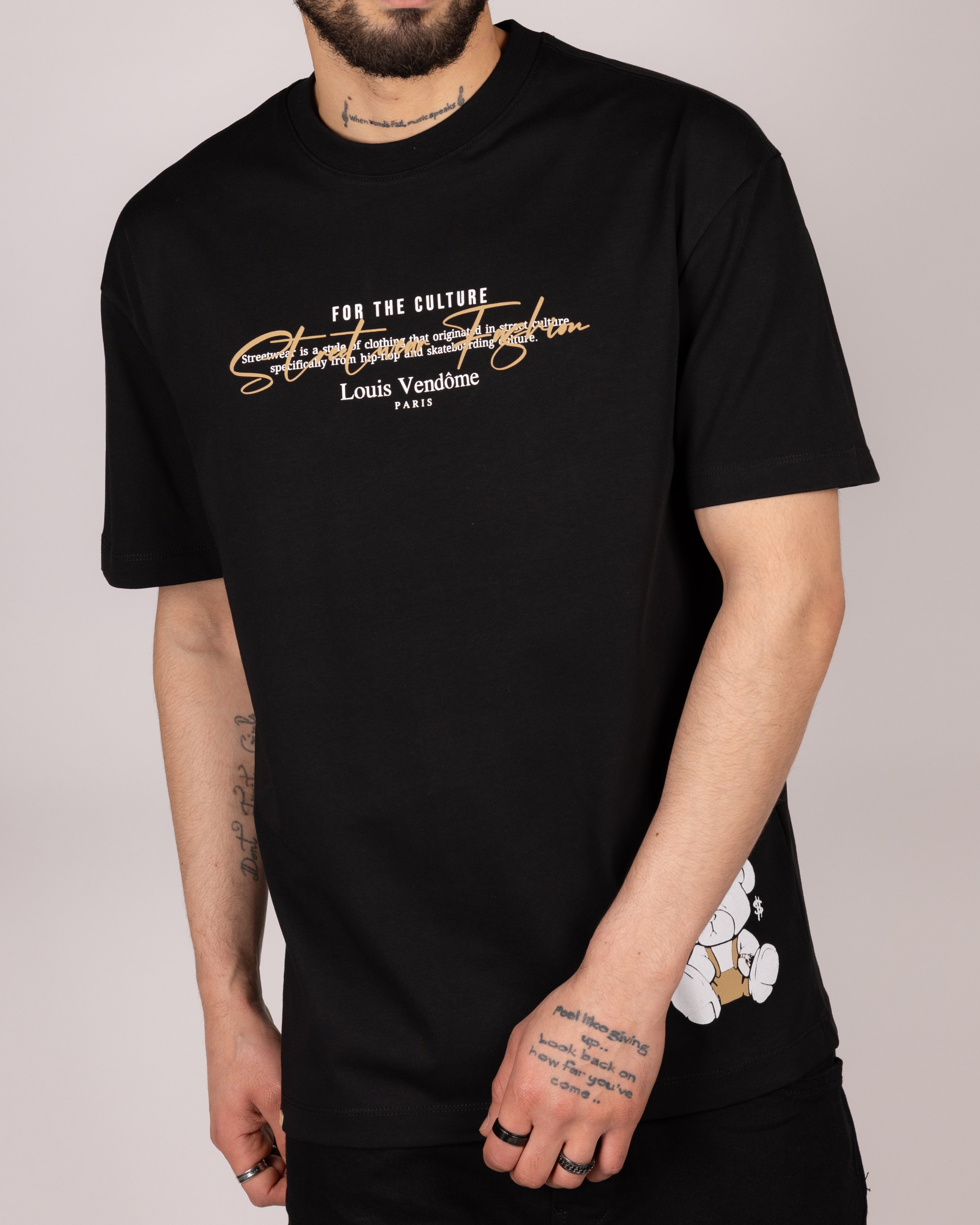 Streetwear Teddy Graphic T-Shirt