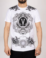 Baroque Crest Diamante T-Shirt
