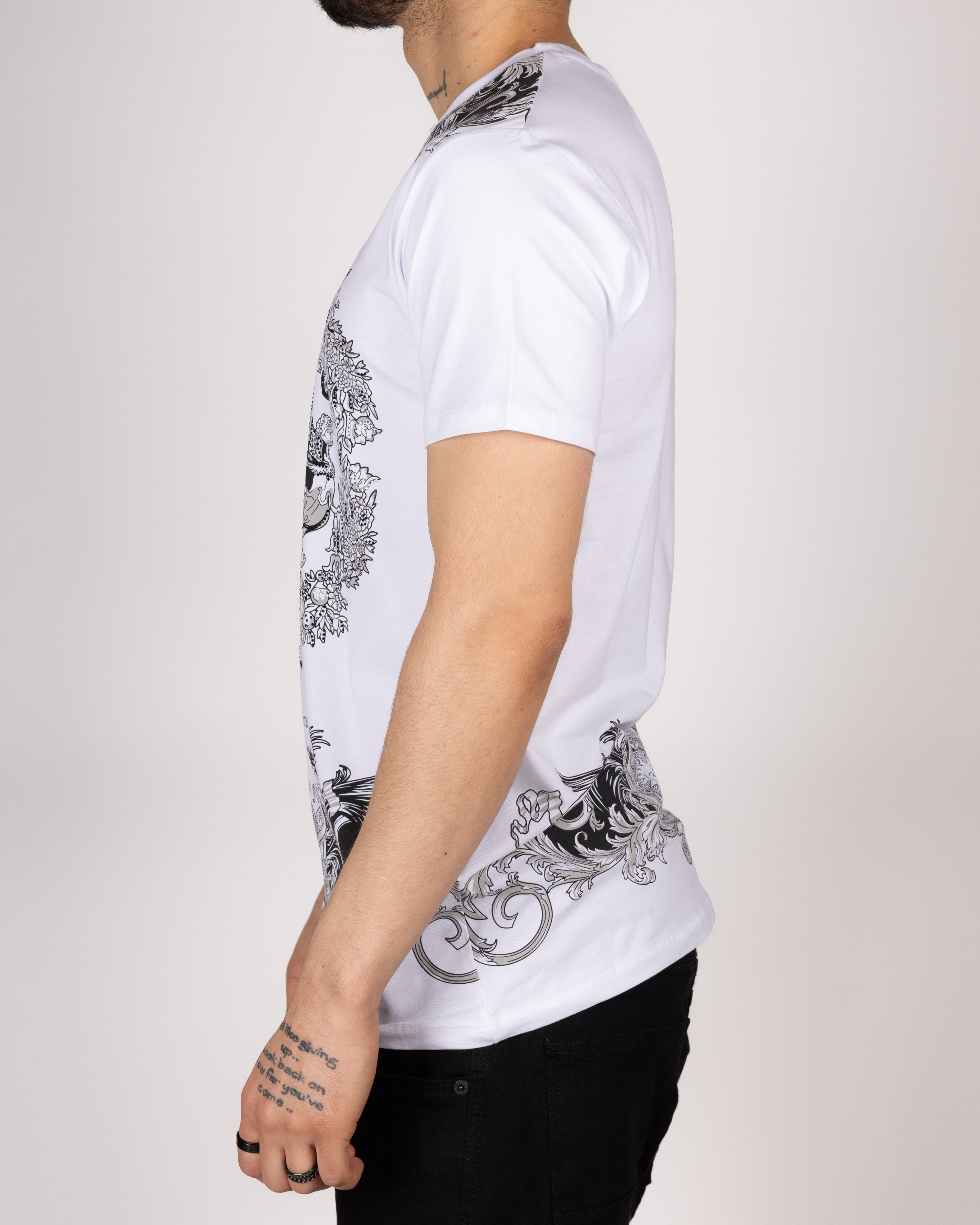 Baroque Crest Diamante T-Shirt