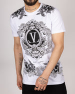 Baroque Crest Diamante T-Shirt