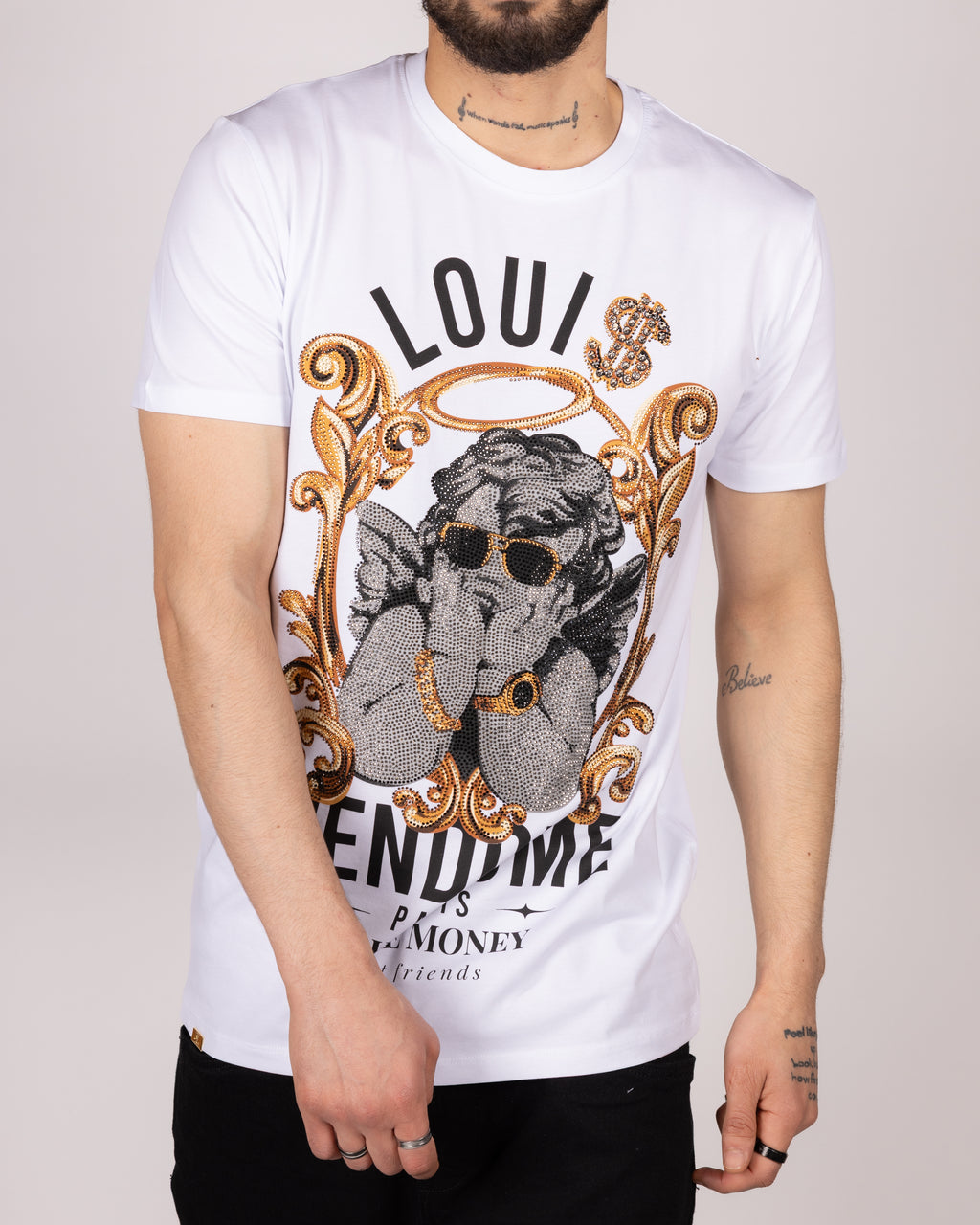 Halo Hustle Diamante T-Shirt