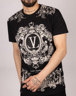 Baroque Crest Diamante T-Shirt