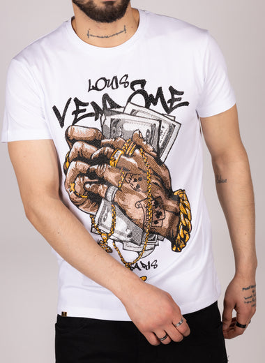 Money Grip Diamante Graphic T-Shirt