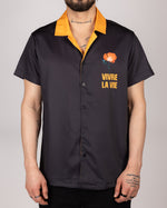 Cuban Collar Vivre La Vie Floral Print Shirt