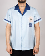 Cuban Collar Vivre La Vie Floral Print Shirt