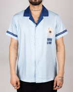Cuban Collar Vivre La Vie Floral Print Shirt