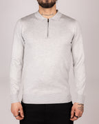 Quarter Zip Long Sleeve Polo Sweater