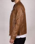 Vintage Faux Leather Biker Jacket