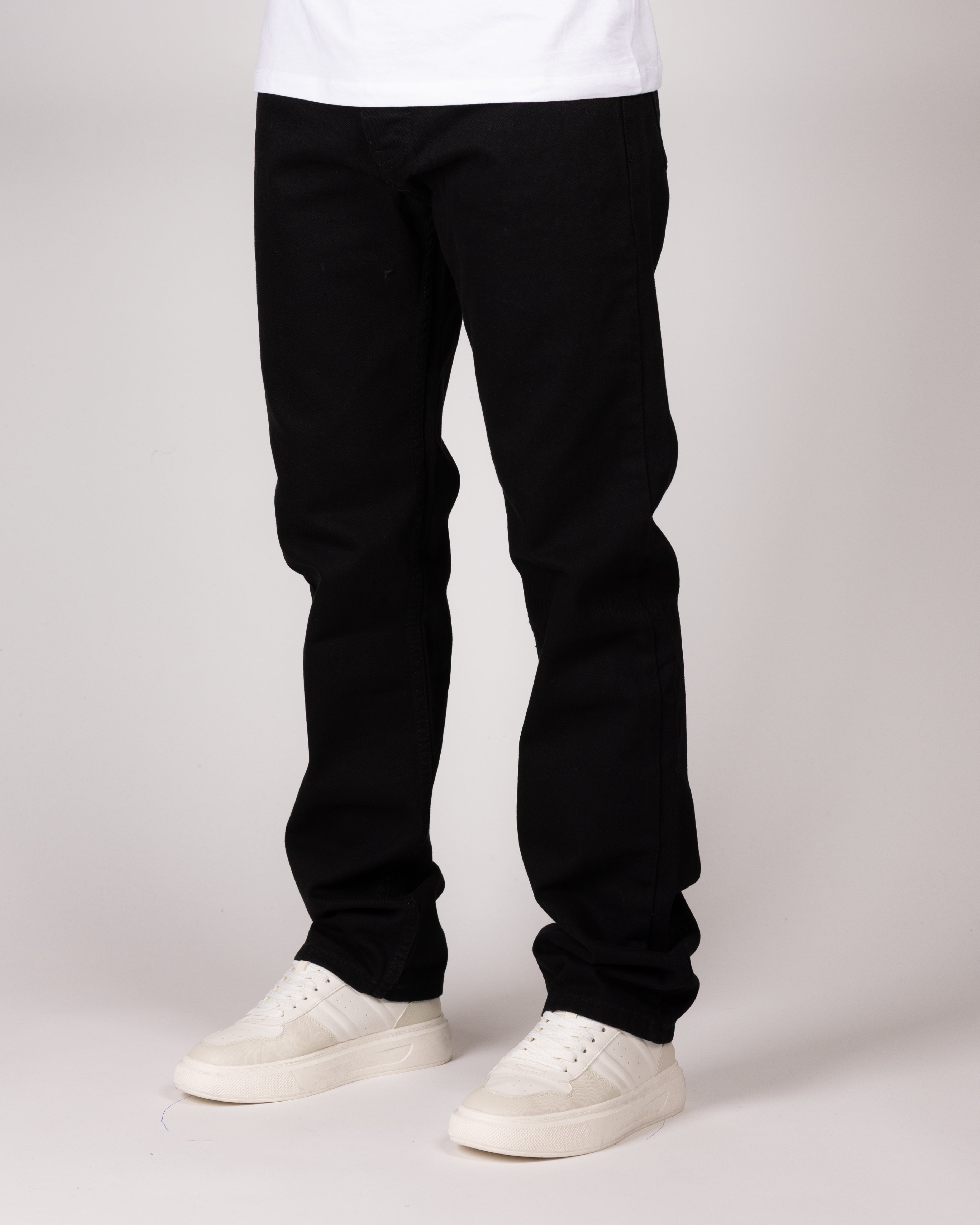 Classic Black Straight Leg Jeans