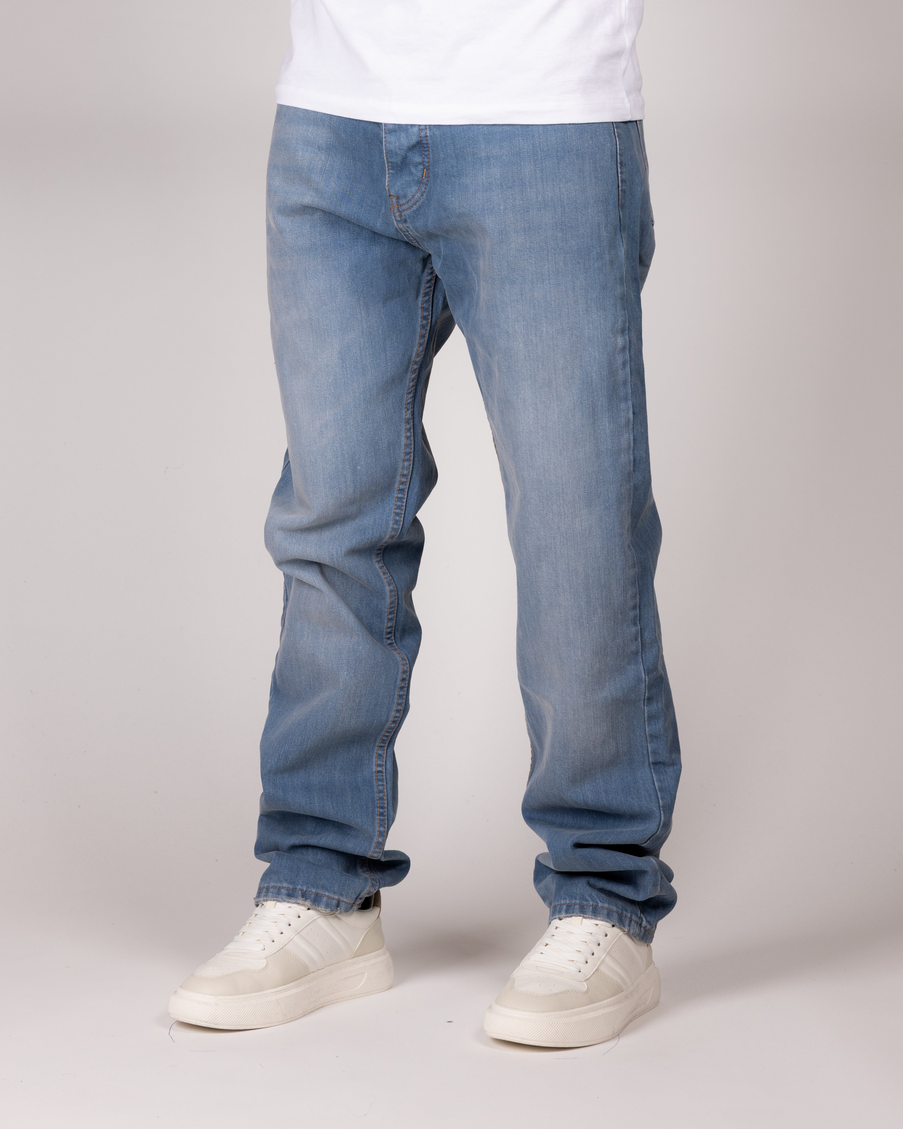 Classic Blue Straight Leg Jeans