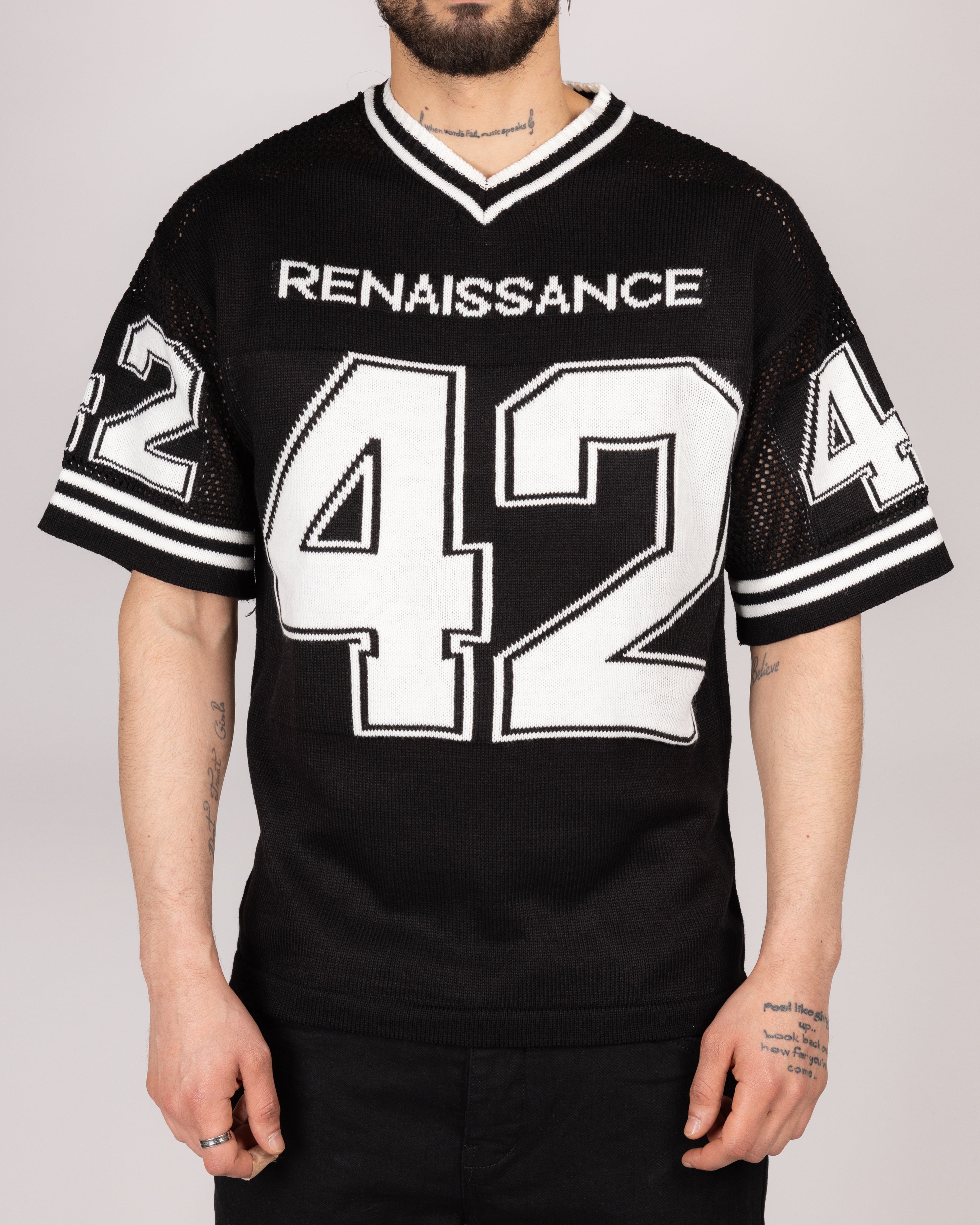 Knitted Oversized Jersey T-Shirt