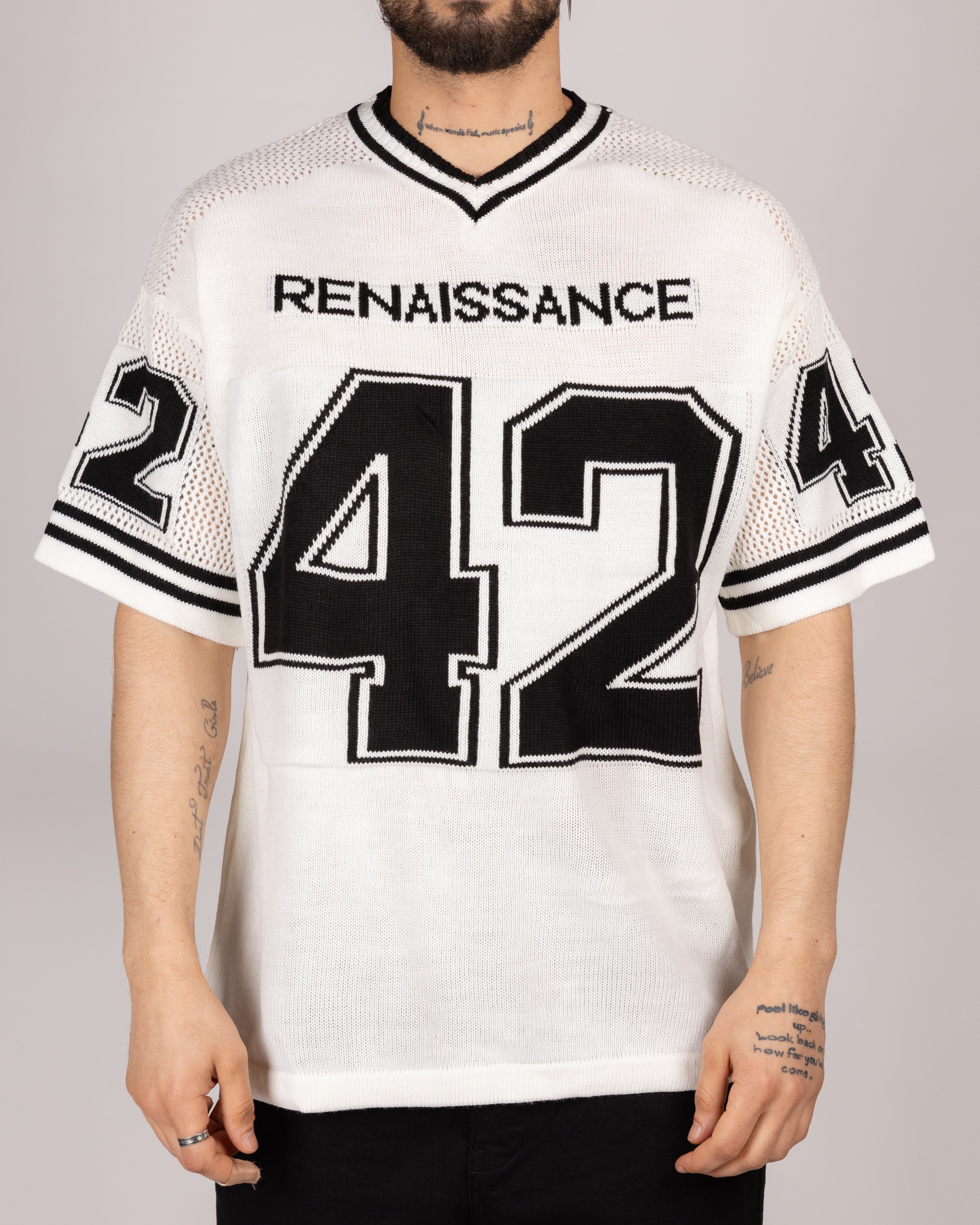 Knitted Oversized Jersey T-Shirt