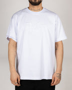 Oversized Embossed "PEACE" T-shirt