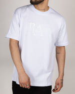 Embossed "PEACE" T-shirt