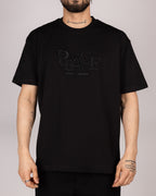 Oversized Embossed "PEACE" T-shirt