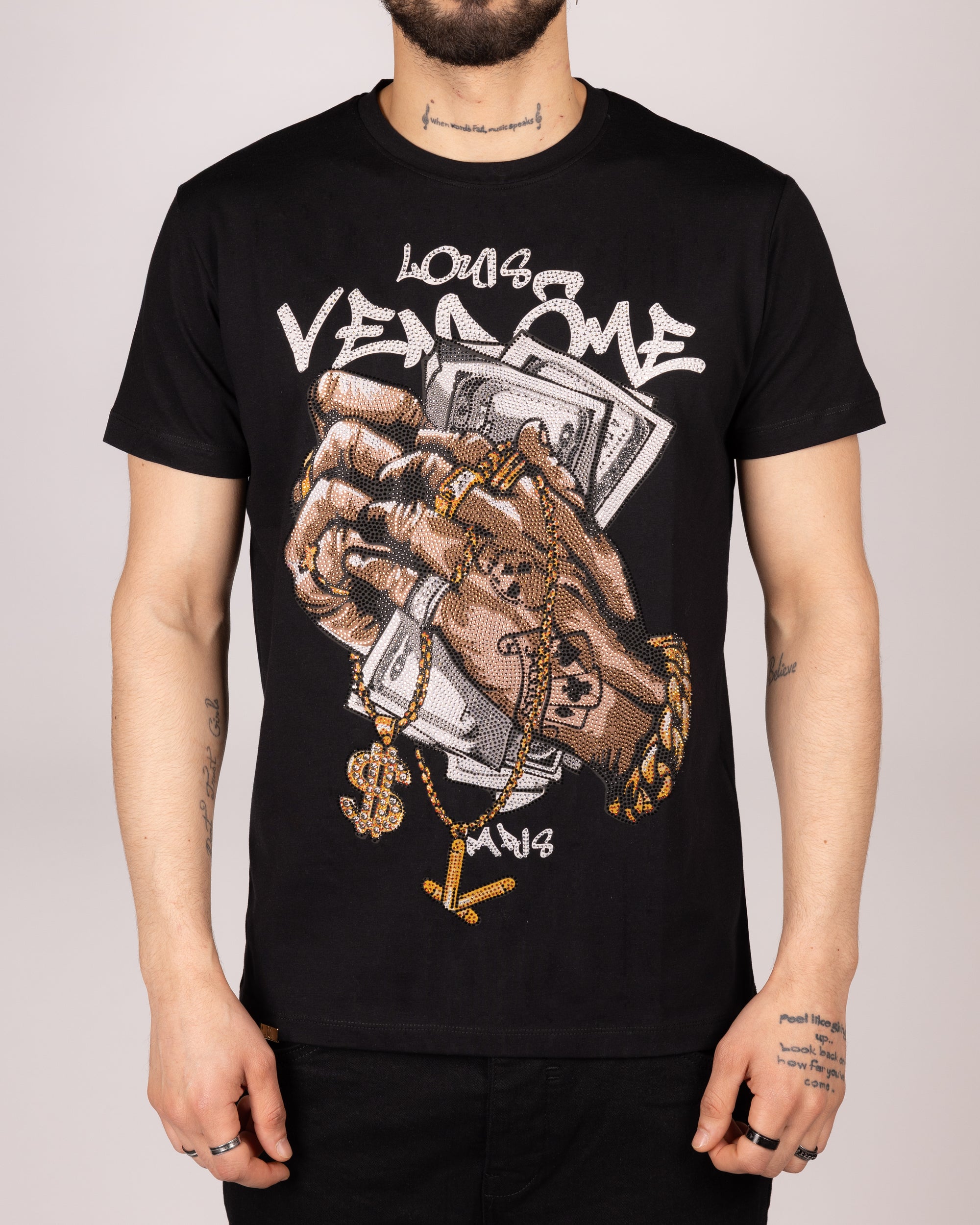 Money Grip Diamante Graphic T-Shirt