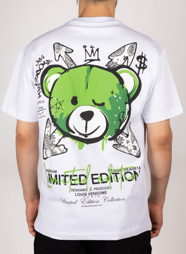 LV Limited Edition Green Teddy Print T-Shirt