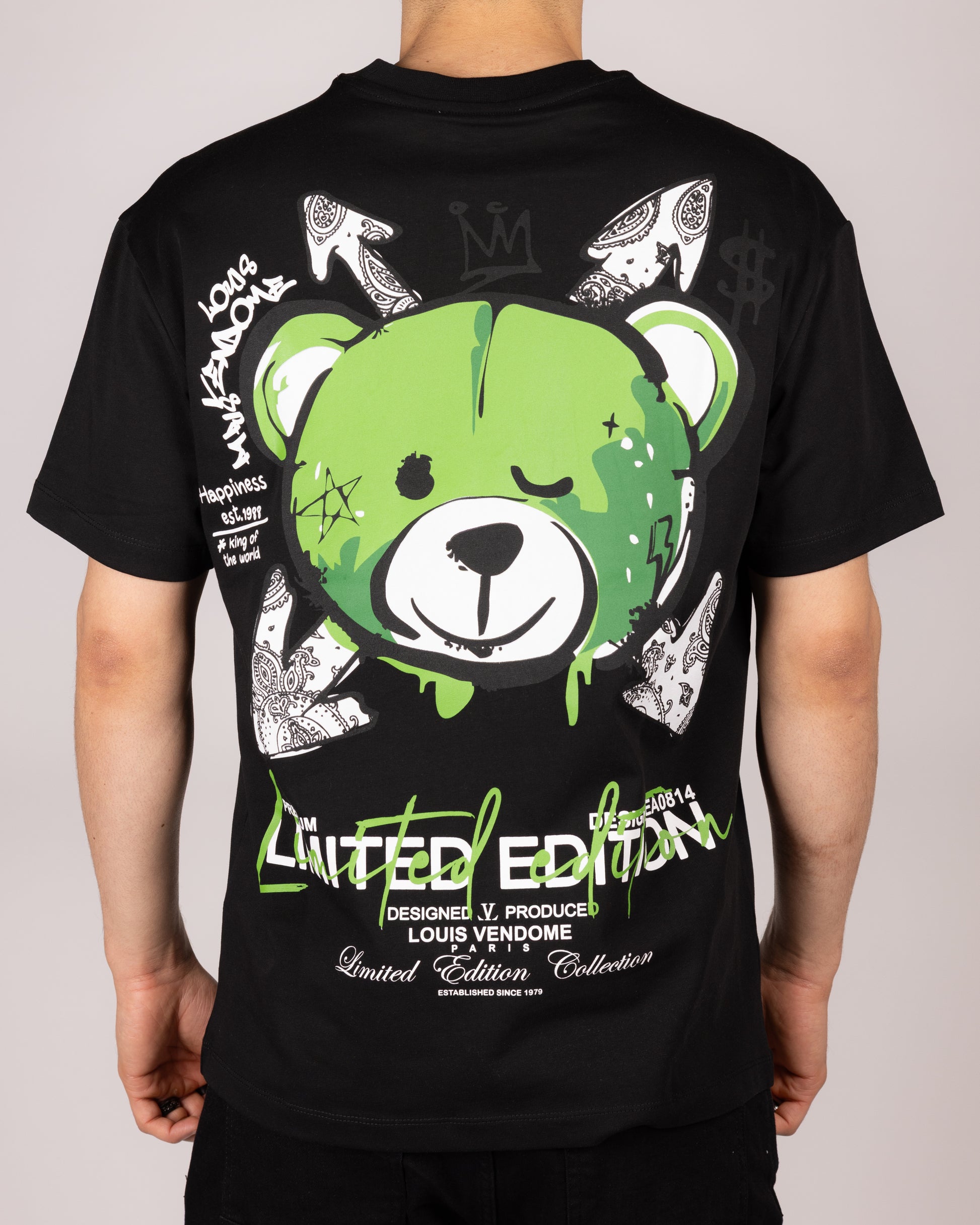 LV Limited Edition Green Teddy Print T-Shirt