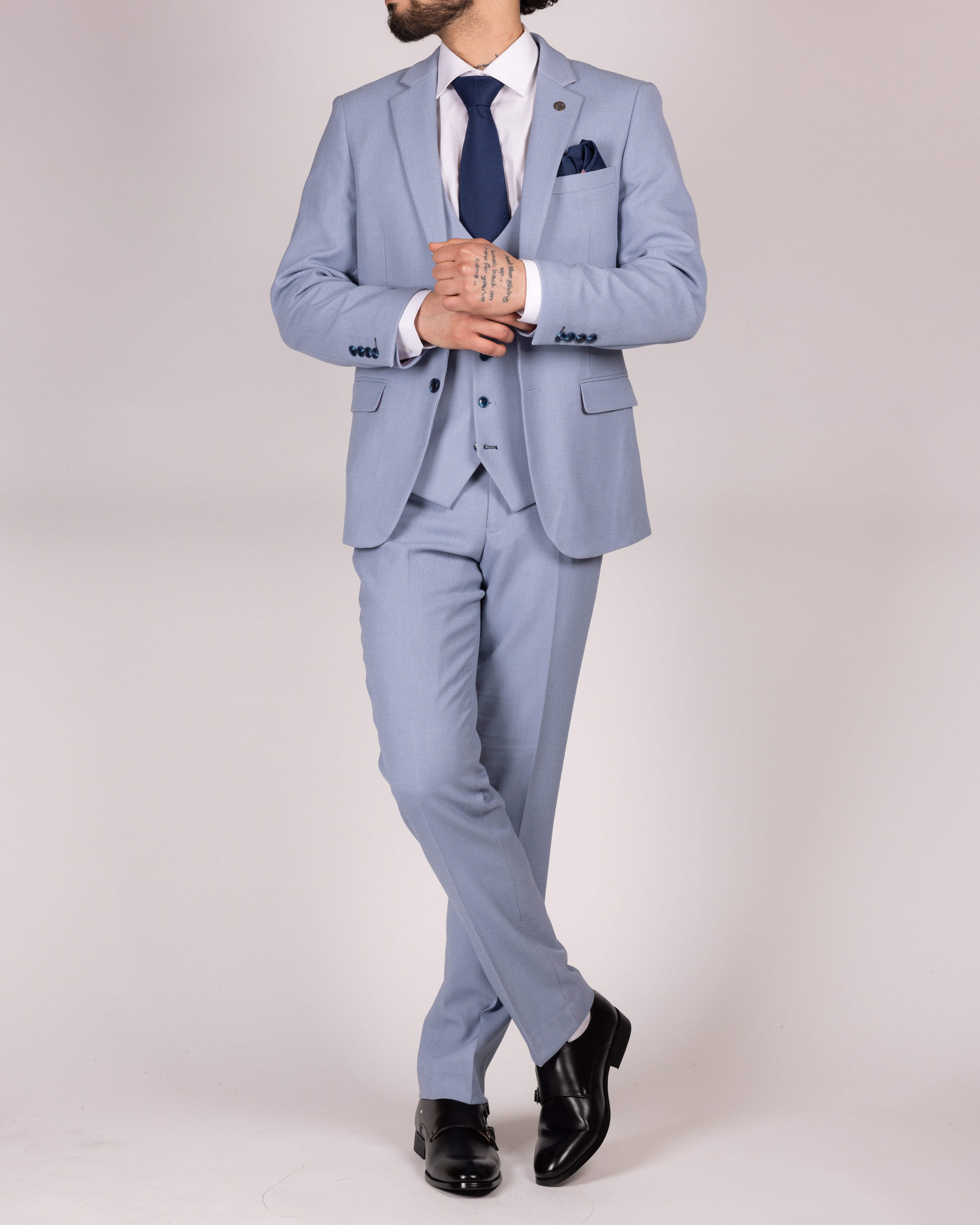 HM5 - Sky Blue Tailored Trousers