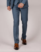 Finley - Teal Blue Tailored Trousers