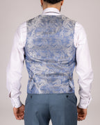 Finley - Teal Blue Single Breasted Waistcoat