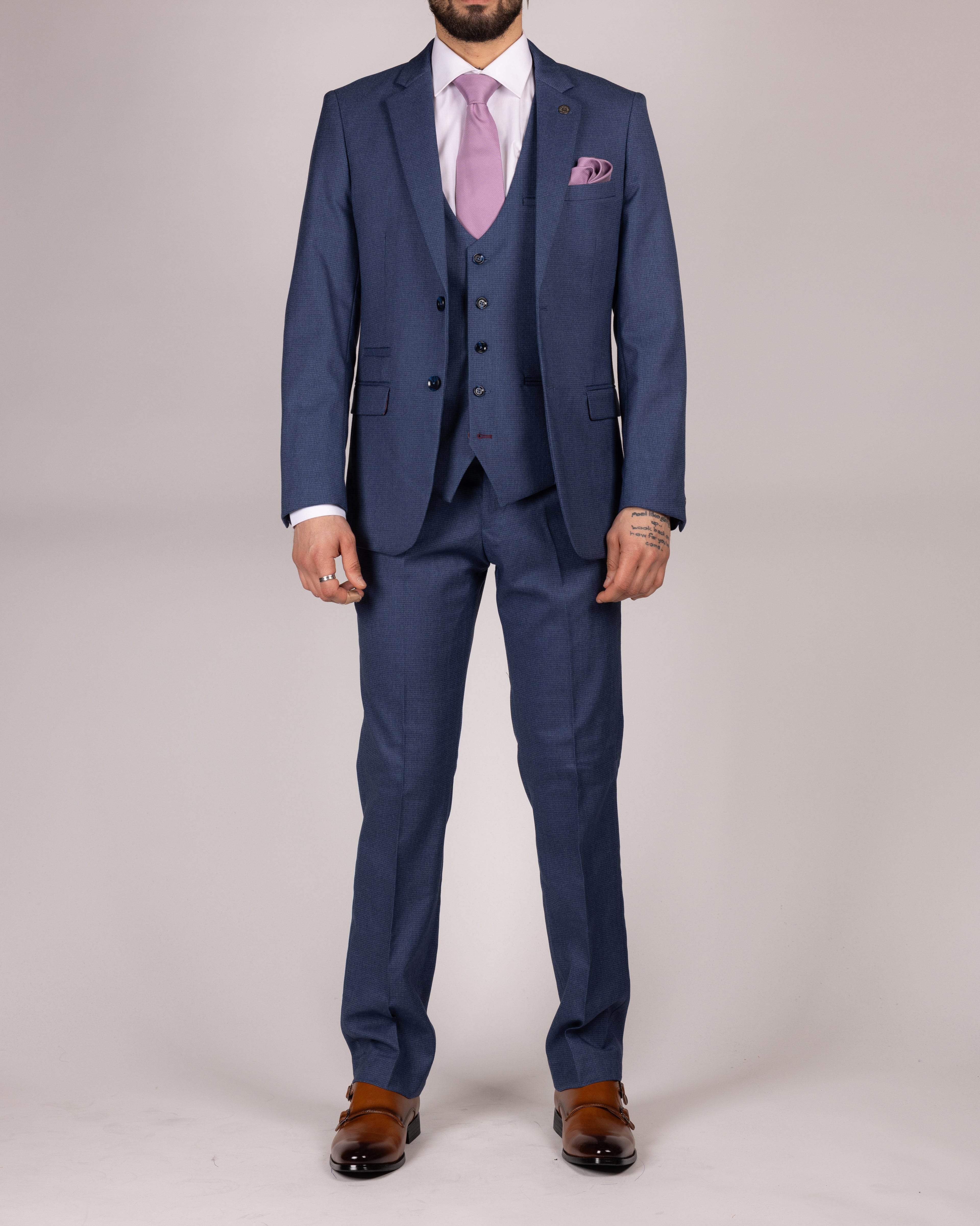 Ashley - Navy Blue Trousers