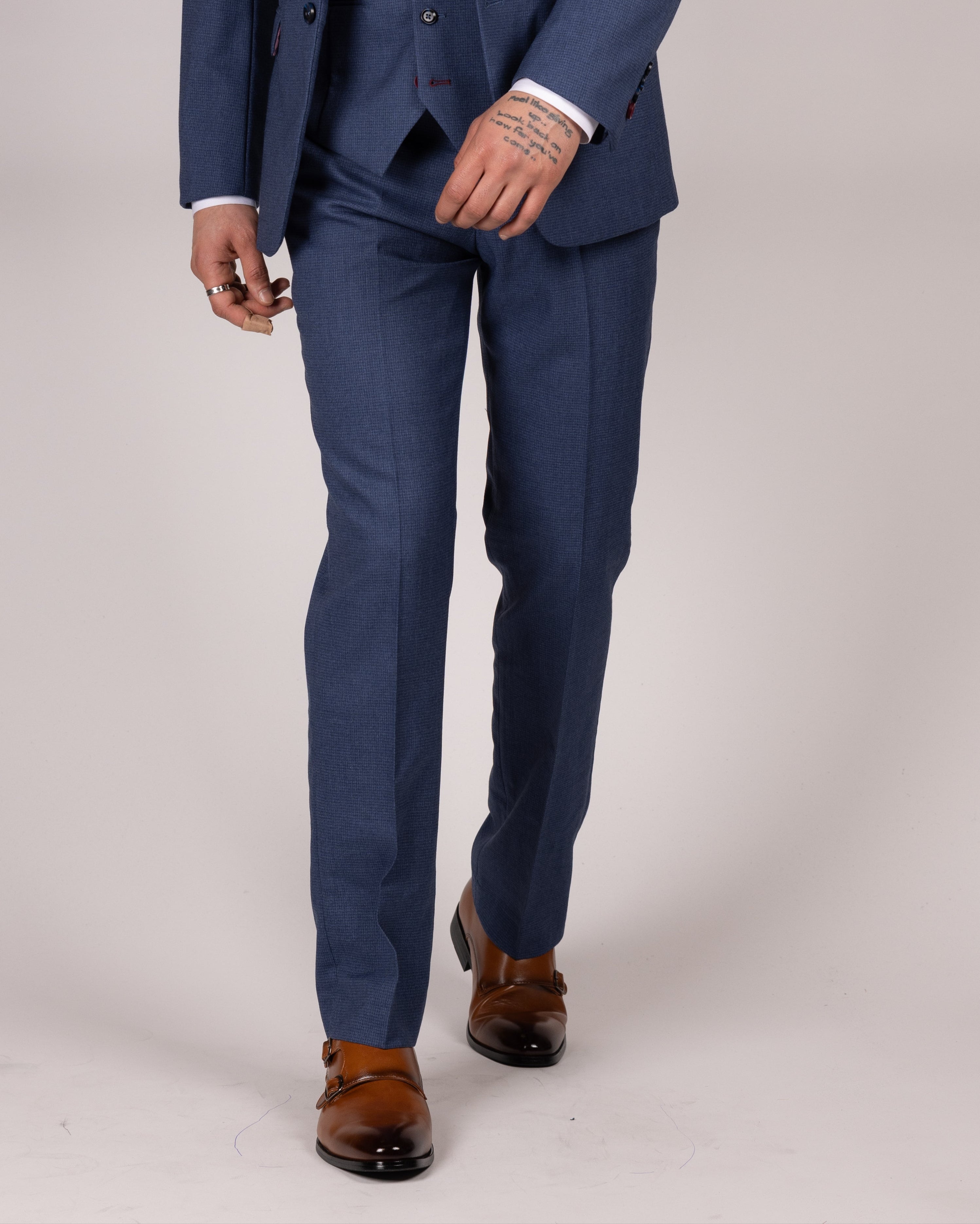 Ashley - Navy Blue Trousers
