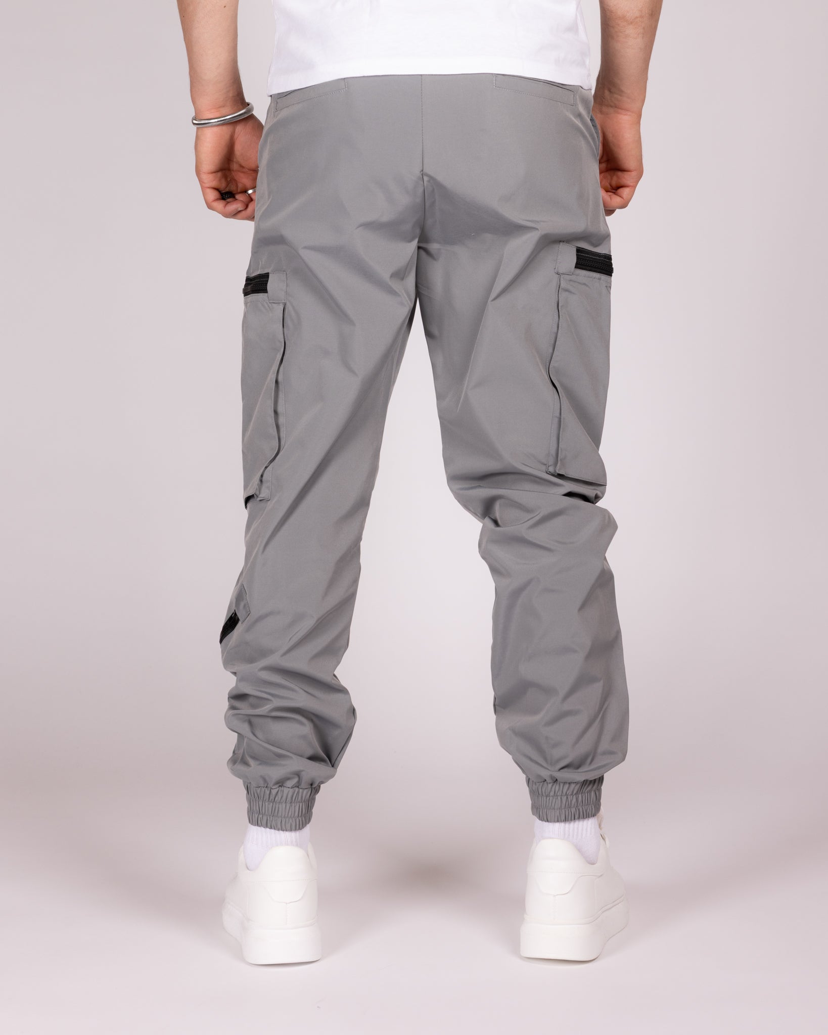 Slim Fit Zip Pocket Cargo Joggers – Milano Couture