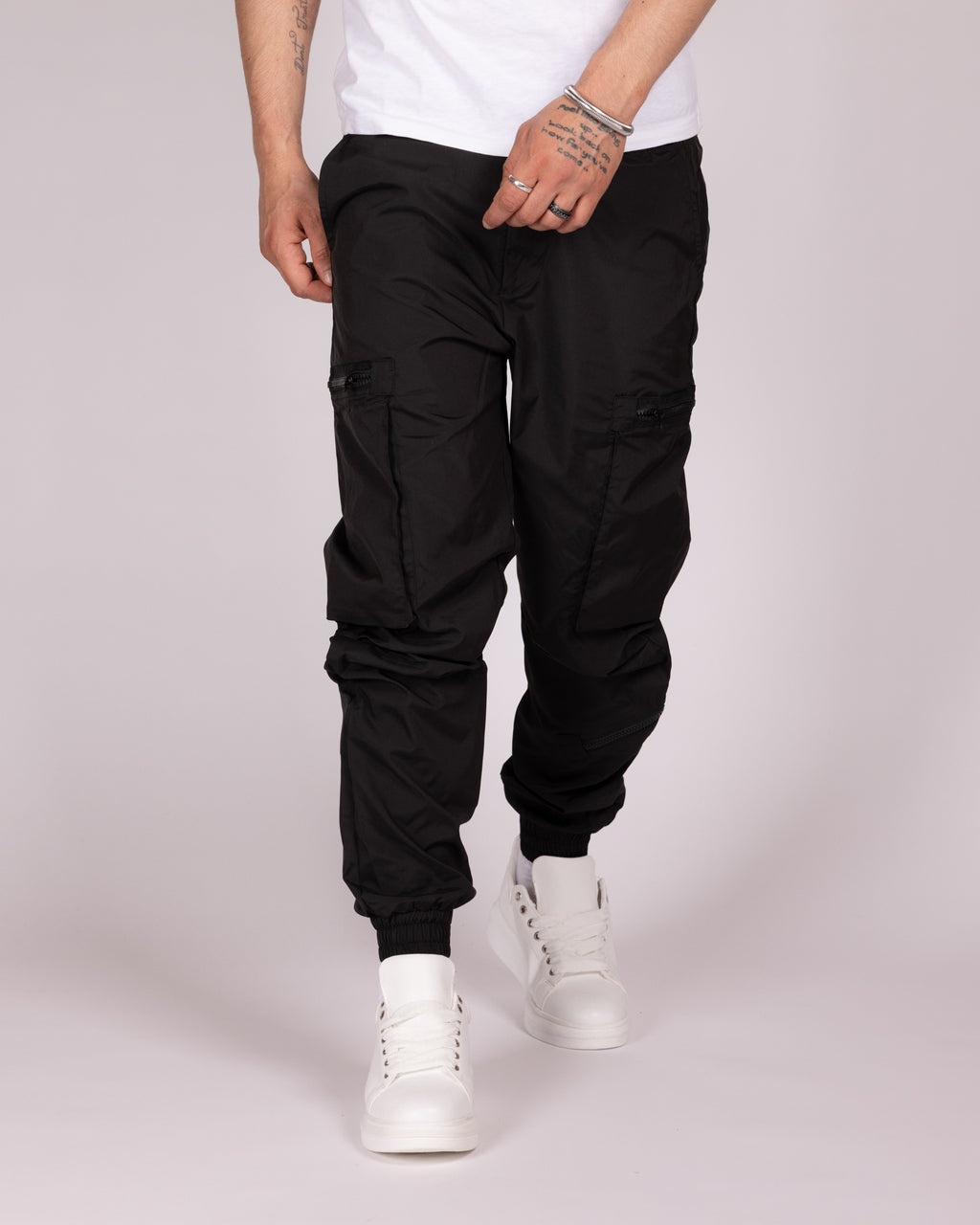 Slim Fit Zip Pocket Cargo Joggers