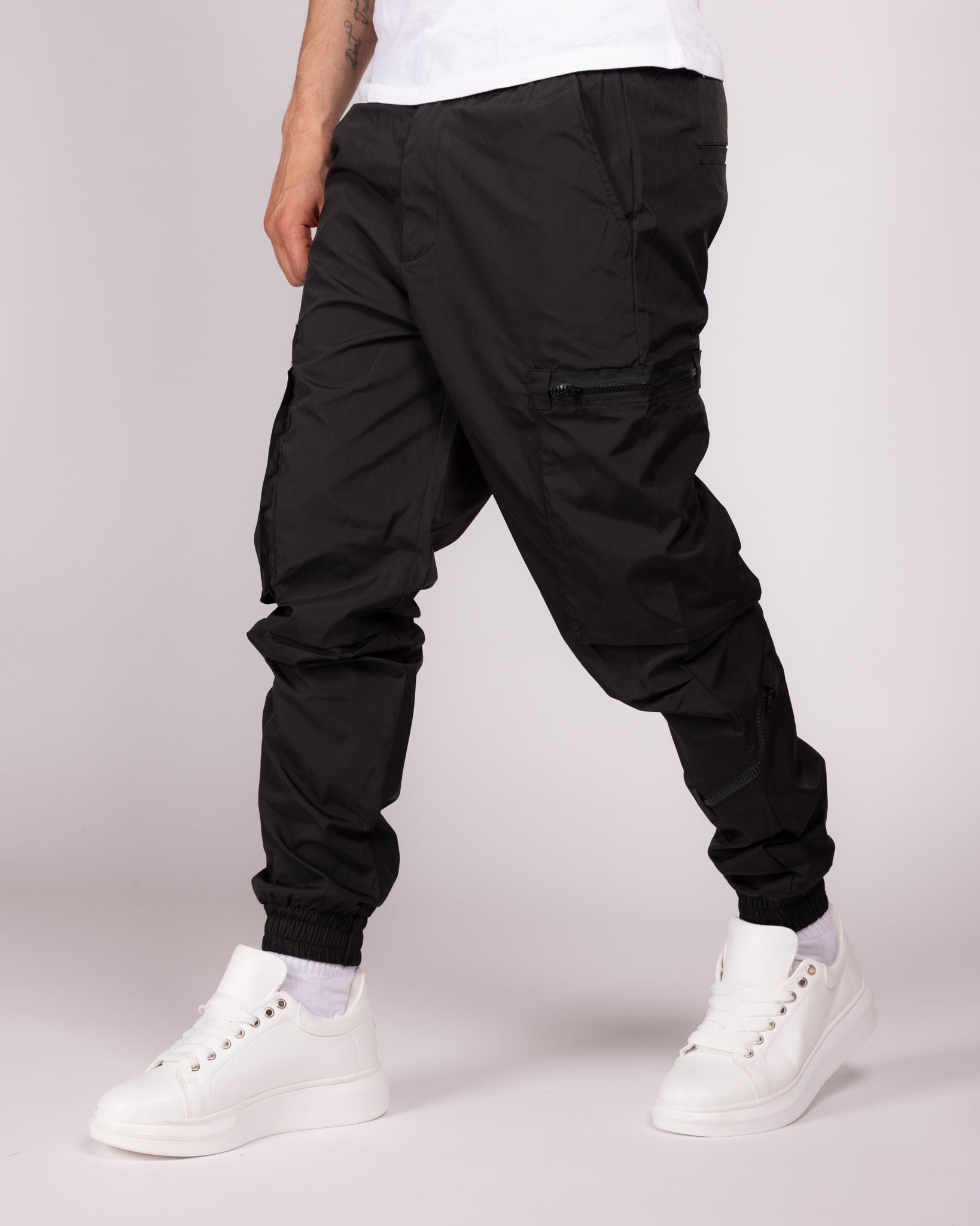 Slim Fit Zip Pocket Cargo Joggers