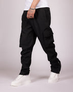 Relaxed Fit Cargo Pants with Zip Ankles