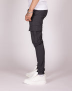 Slim Fit Cargo Jogger Pants with Flap Pockets