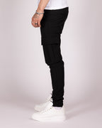 Slim Fit Cargo Jogger Pants with Flap Pockets