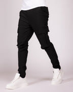 Slim Fit Cargo Jogger Pants with Flap Pockets