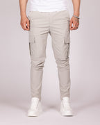 Slim Fit Cargo Jogger Pants with Flap Pockets