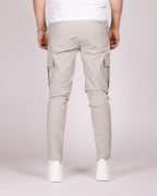 Slim Fit Cargo Jogger Pants with Flap Pockets