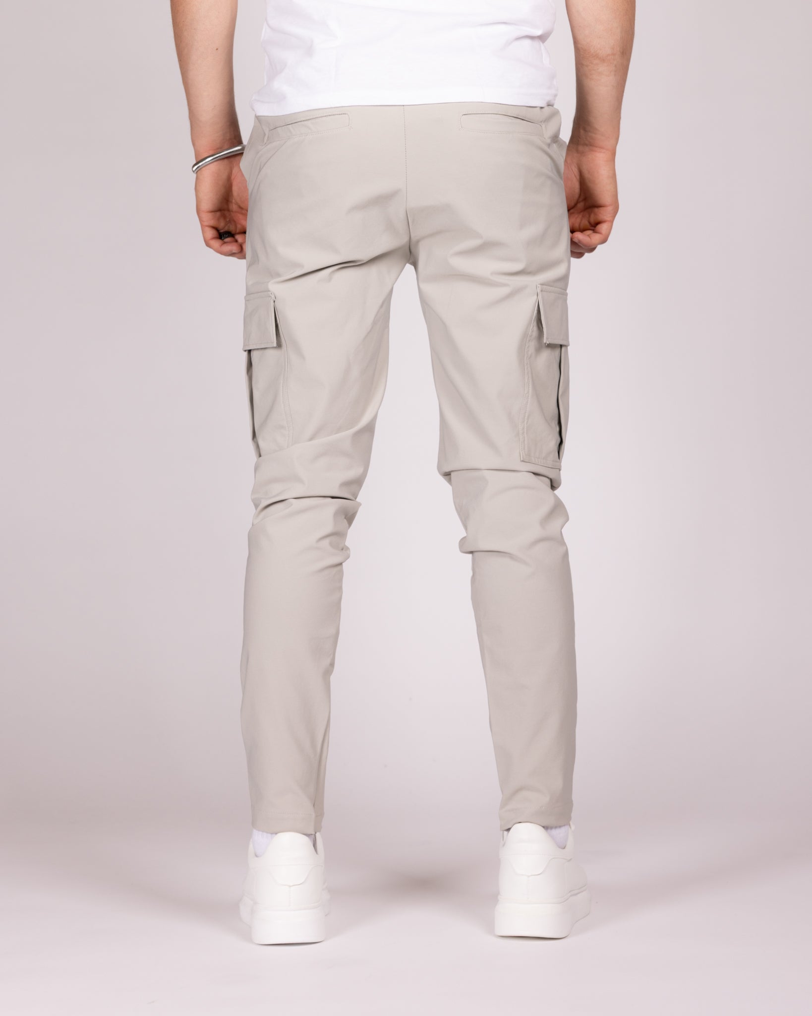 Slim Fit Cargo Jogger Pants with Flap Pockets