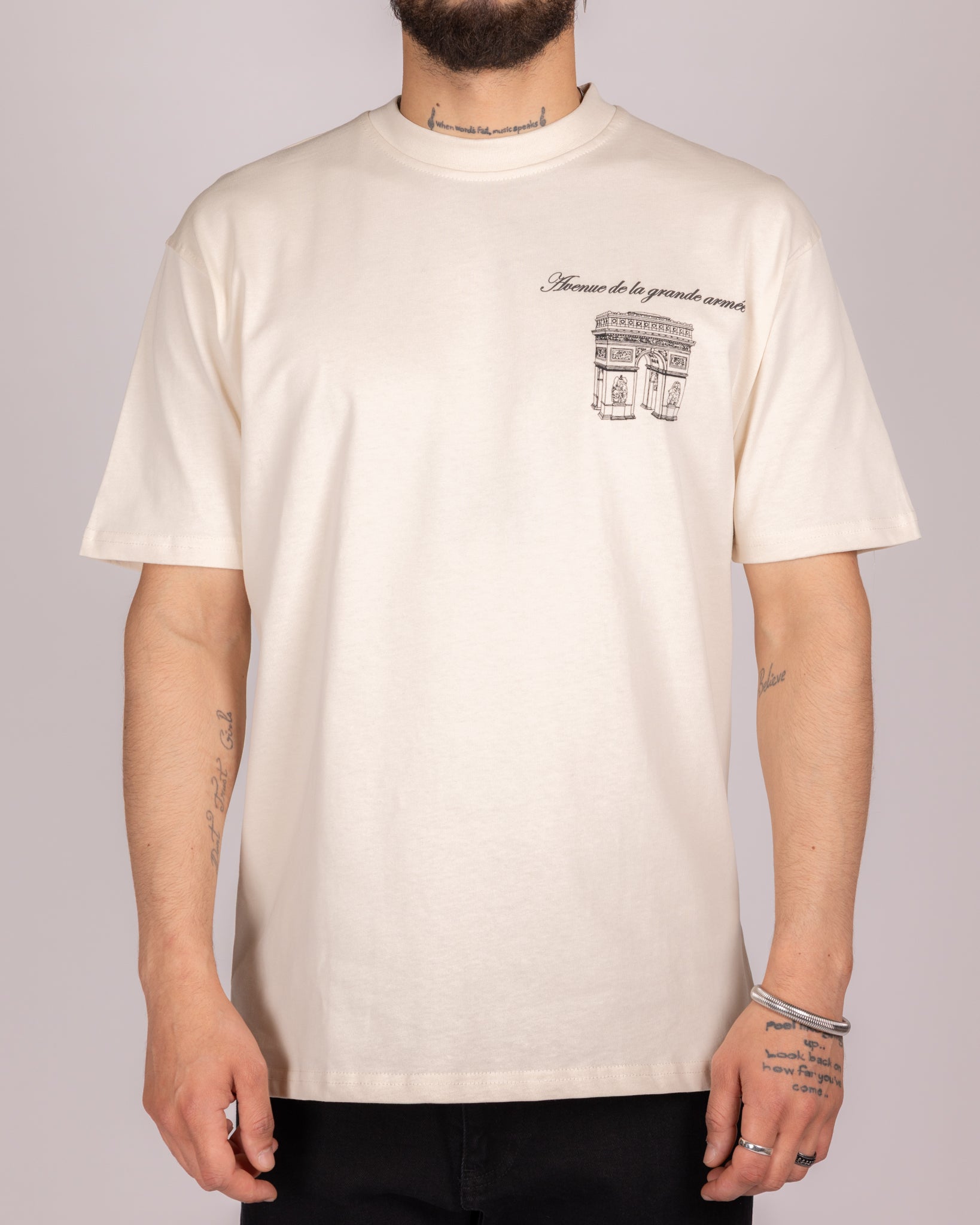 Arc de Triomphe Back Print Graphic T-Shirt