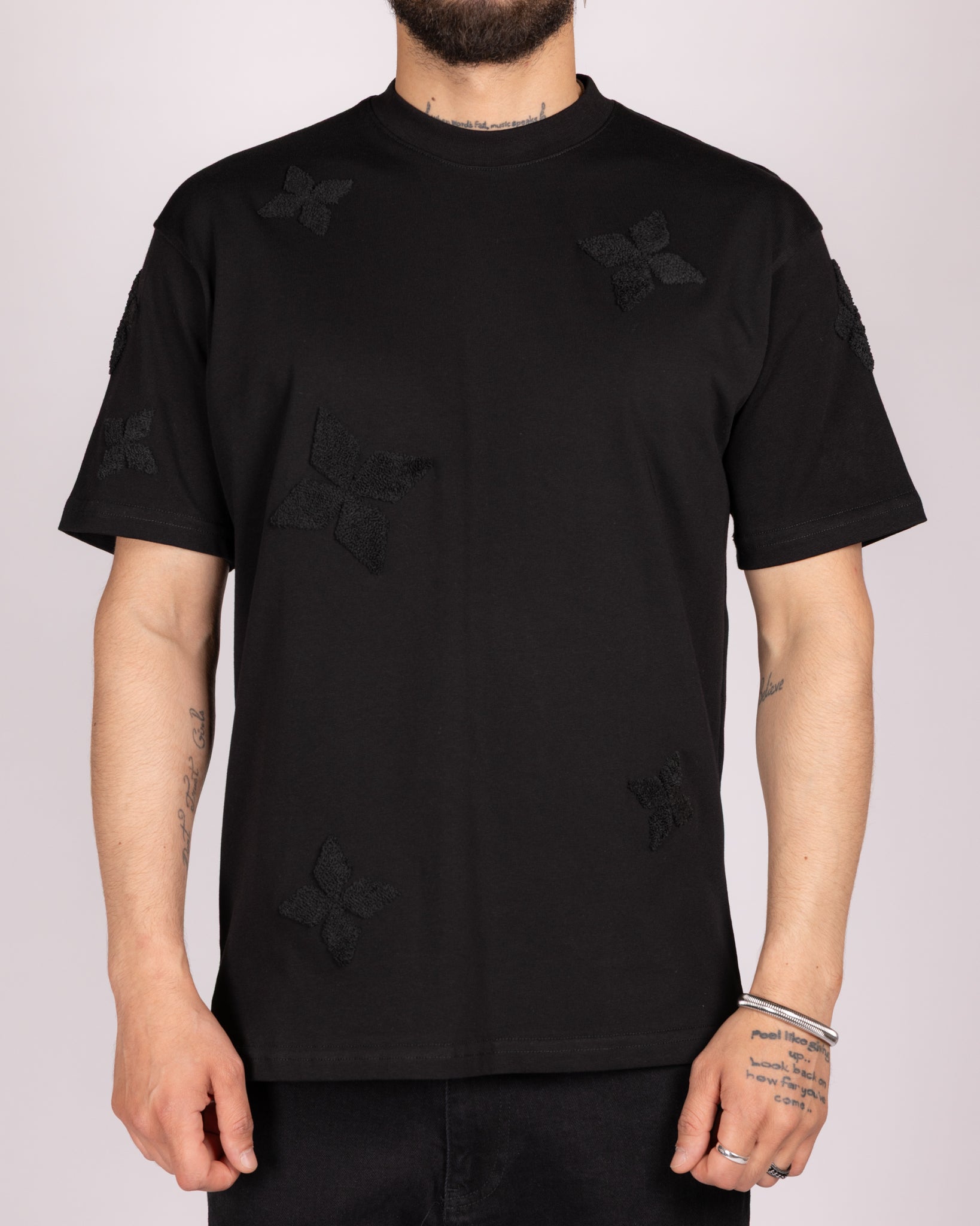 Oversized Embroidered Motifs T-Shirt