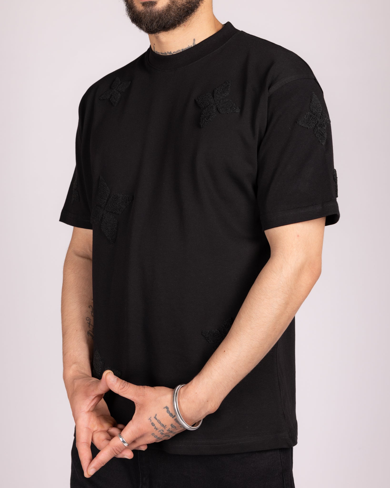 Oversized Embroidered Motifs T-Shirt