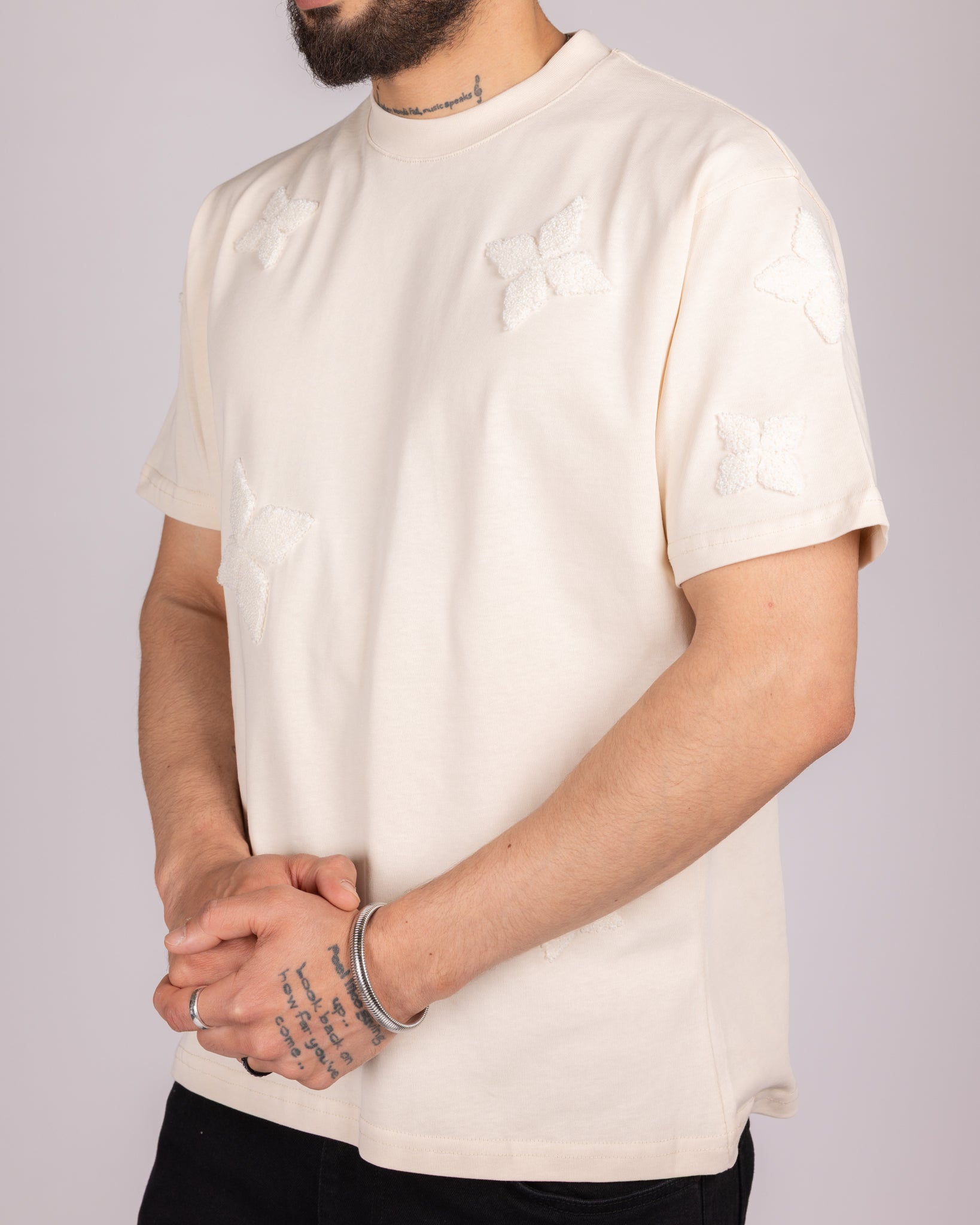 Oversized Embroidered Motifs T-Shirt