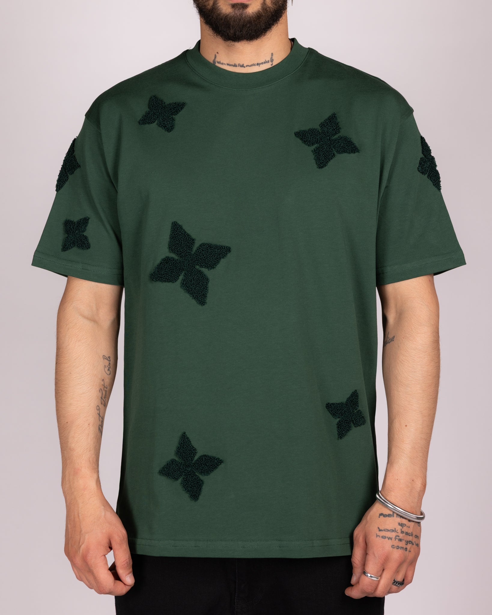Oversized Embroidered Motifs T-Shirt