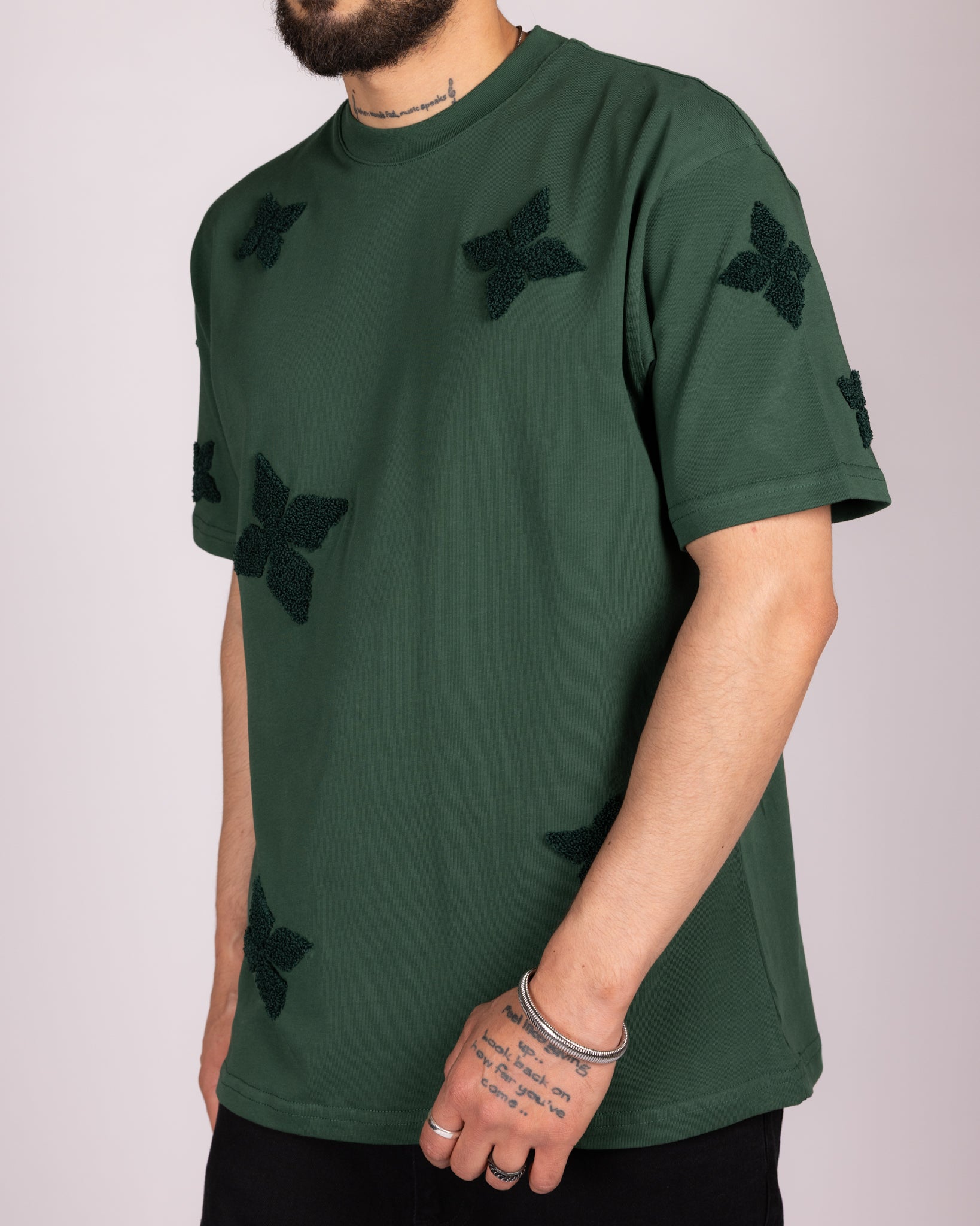 Oversized Embroidered Motifs T-Shirt